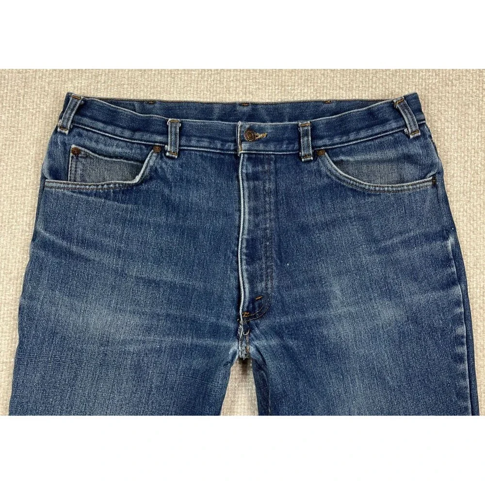 Vintage Levis Orange Tab Fleece Lined Jeans 36x26 Blue 80's 39103 2517
